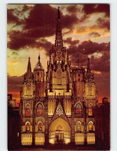 Postcard The Cathedral, Barcelona, Spain