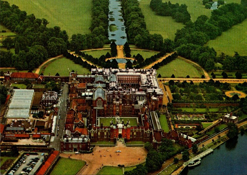 England London Hampton Court Palace Aerial View From The Northwest