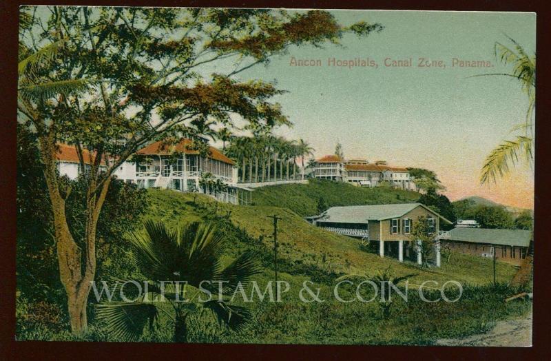 Early Postcard Great View Ancon Hospitals Grounds Canal Zone Panama Canal B4079