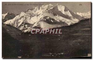 Old Postcard Argeles Gazost and mountains d & # 39Azun