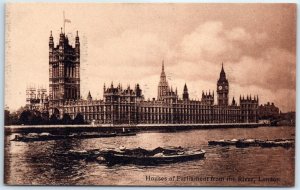 Postcard - Houses of Parliament from the River - London, England