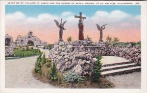 Indiana Valparaiso Altar Of St Francis Of Assisi & Shrine Of Seven Dolors At ...