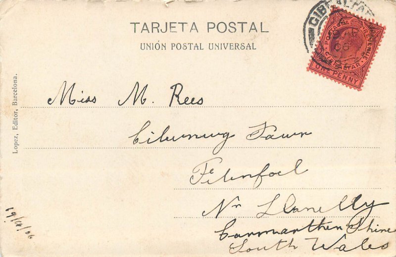 Spain Barcelona Palacio de Justicia tramway 1906