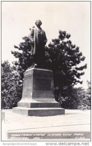 Mark Twain Statue In River View Park Hannibal Missouri Real Photo