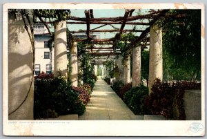 Pasadena California 1913 Postcard Pergola Hotel Maryland