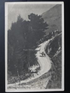 Cumbria THE DEVILS ELBOW Coaches & Horses from Buttermere c1924 RP Old Postcard