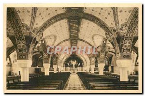 CARTE Postale Old Basilica of Lisieux Crypt general view