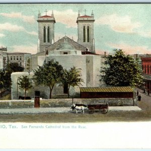 Pre-1907 San Antonio TX Raphael Tuck Fernando Cathedral Church Photo UDB Vtg A15