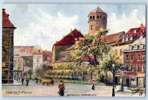 Frankfurt Hesse Germany Postcard Opernplatz City Square c1910 Oilette Tuck Art