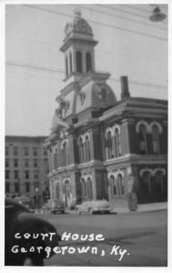 Georgetown Kentucky Court House Real Photo Antique Postcard K55490