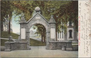 Postcard Wolf Memorial Gate Easton PA 1906