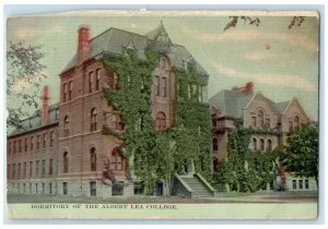 1911 Dormitory Albert Lea College Albert Lea Minnesota Vintage Antique Postcard