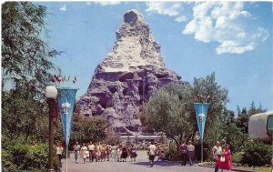 The Matterhorn Snow Capped Mountain in Disneyland California 1964