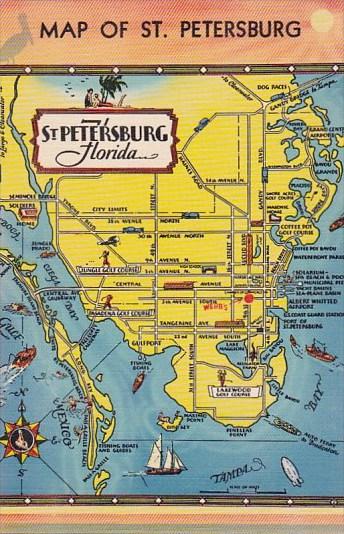 Florida Saint Petersburg Map Of Saint Petersburg