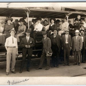 1912 Denver, CO Sightseeing RPPC Auto Mt Morrison Classy People Tour Bus A167