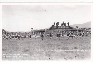 Mexico Teotihuacan Sacrifice To The Gods Real Photo