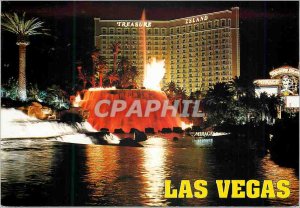 Postcard Modern Las Vegas casino hotel Treasur insland