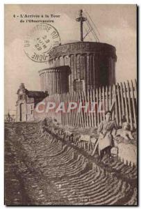 Postcard Ancient Astronomy L & # 39arrivee a tower of & # 39Observatoire Fema...