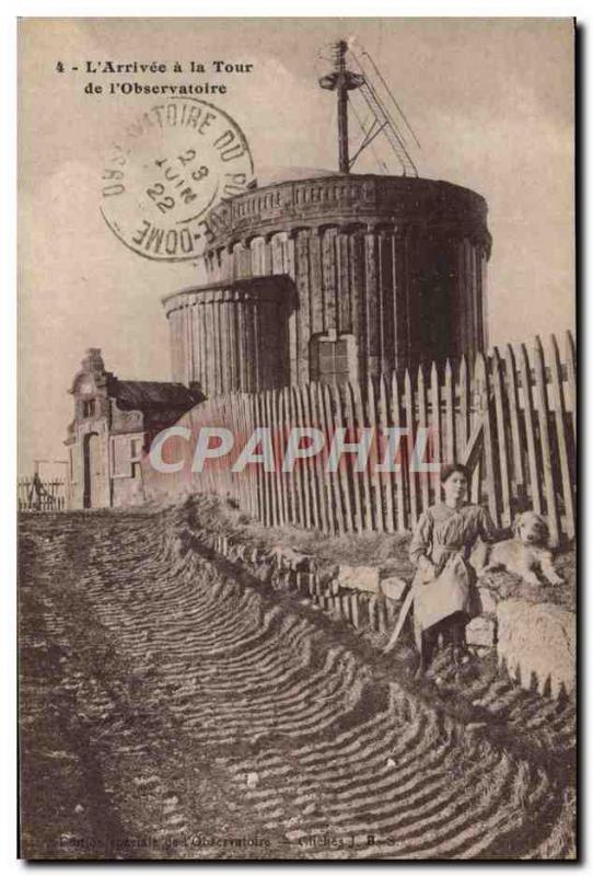 Postcard Ancient Astronomy L & # 39arrivee a tower of & # 39Observatoire Fema...
