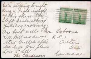 Michigan Park Scene GLADSTONE - RPPC - pm1940