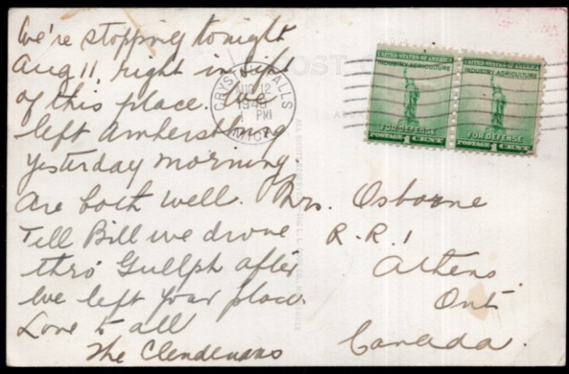 Michigan Park Scene GLADSTONE - RPPC - pm1940