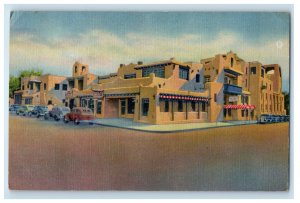 c1940s La Fonda Hotel, Santa Fe New Mexico NM Vintage Unposted Postcard