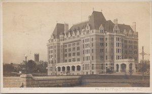 Empress Hotel Victoria BC Livery's Stables Trio Real Photo Postcard G72