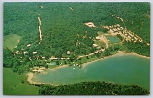 Camdenton Missouri~Aerial View Color Photo Of New Tribes Institute~Vtg Postcard