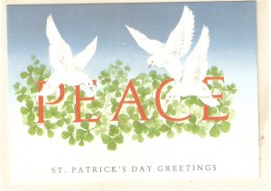 Peace Doves. St. Patrick's Day Greetings Nice Ireland PC. co...
