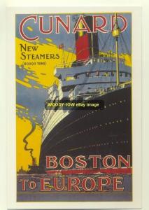 ad2036 - Cunard Line - Liner Laconia - modern advert postcard