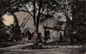 Peace Dale Rhode Island Congregational Church Antique Postcard K39977