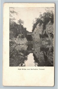 Burlington VT-Vermont, High Bridge, Vintage Private Mailing Card Early Postcard
