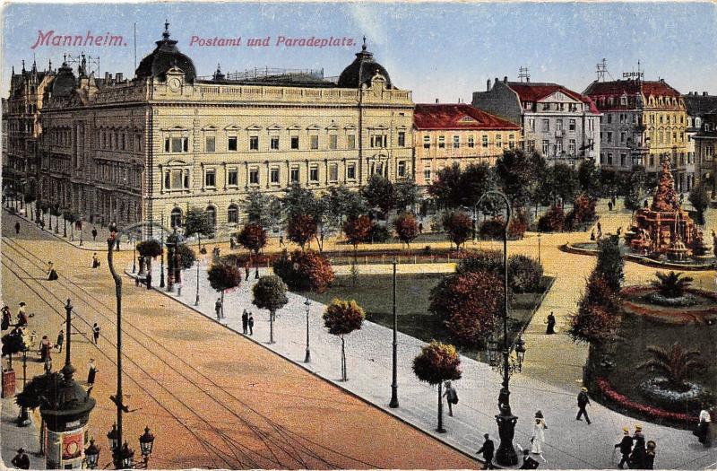 GG5382 mannheim postamt und paradeplatz    germany