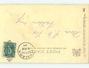 Pre-1907 WATERFALL SCENE Ithaca New York NY A1336