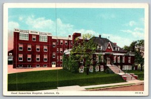 Good Samaritan Hospital  Lebanon  Pennsylvania   Postcard  c1920