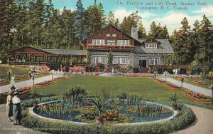 VANCOUVER, BC Canada  PAVILION~LILY POND~Women at STANLEY PARK  c1910's Postcard