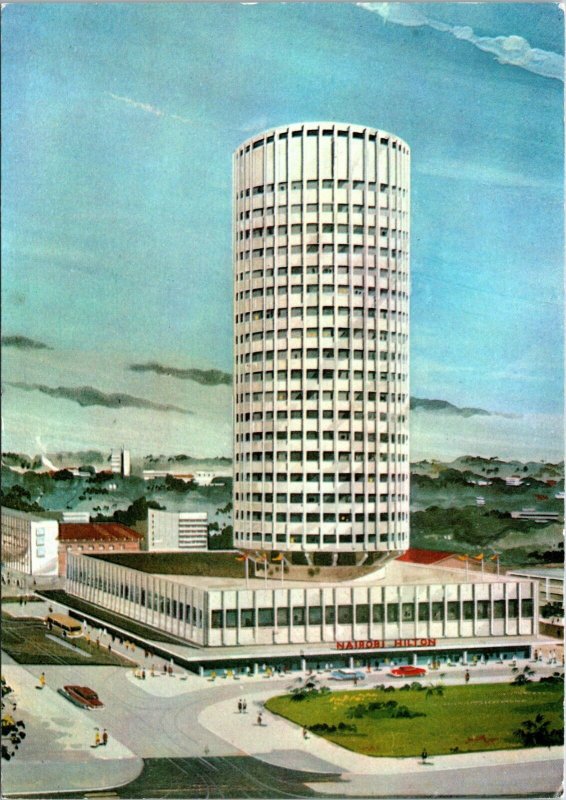 Nairobi Hilton Kenya Postcard illustration