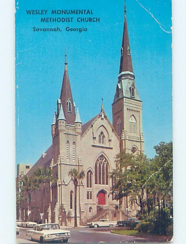 Pre-1980 CHURCH SCENE Savannah Georgia GA G3952