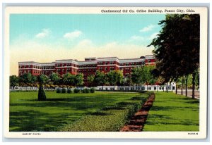 Continental Oil Co. Office Building Garden View Ponca City Oklahoma OK Postcard