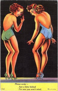 Modern Girl Comics C-51 Pin-Up Art Colortone Postcard 1938