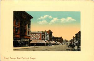 Vintage Postcard Street Scene Grand Avenue East Portland OR