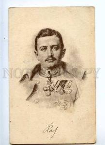 233864 WWI GERMANY Kaiser WILHELM II w/ Awards Vintage PC