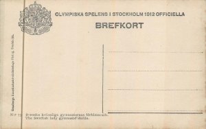 RPPC STOCKHOLM SWEDEN OLYMPICS SPORTS SWEDISH GYMNAST REAL PHOTO POSTCARD (1912)