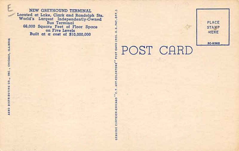 Greyhound Bus Terminal Chicago, Illinois, USA Bus Stations Unused 