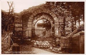 uk28949 entrance to cemetery glendalough wicklow ireland real photo