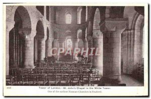 Old Postcard London St John & # 39s Chapel in the white Tower