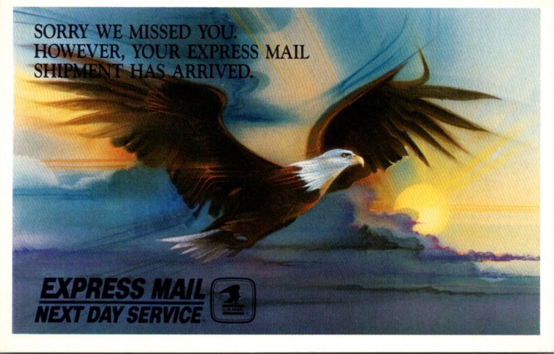 Advertising USPS Express Mail Service Bald Eagle