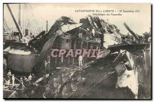 Old Postcard Boat Catastrophe of Freedom clearing gateways