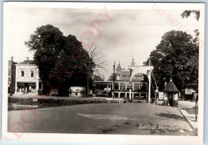 c1910s Veendam, Netherlands RPPC Veenlust Society Photo Bridge Shop A150