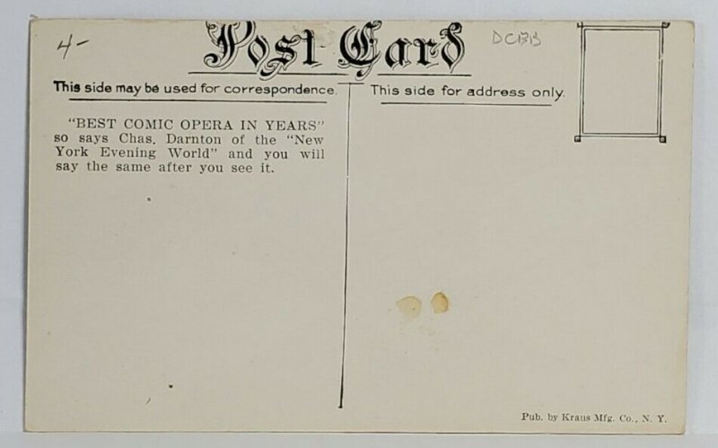 The Princess Pa Henry Blossom Opera Postcard T8